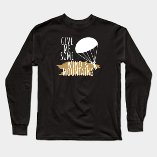 Paragliding wind & mountains Long Sleeve T-Shirt